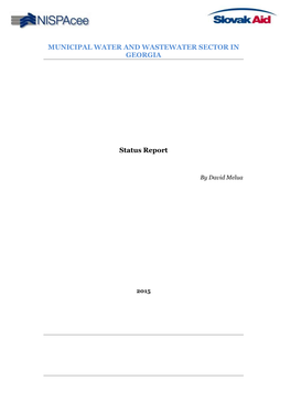 MUNICIPAL WATER and WASTEWATER SECTOR in GEORGIA Status Report