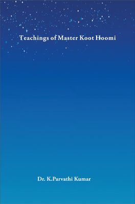 Teachings of Master Koot Hoomi