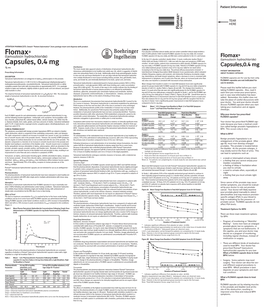 Flomax® Capsules, 0.4 Mg