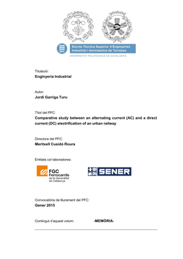 Enginyeria Industrial Jordi Garriga Turu Comparative Study Between