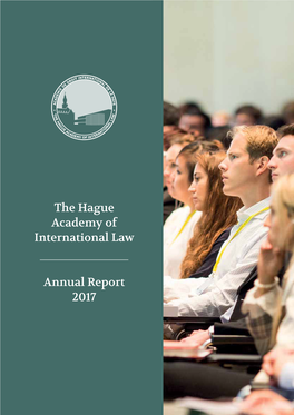 The Hague Academy of International Law Annual Report 2017