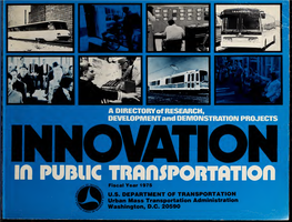 Innovation in Public Transportation