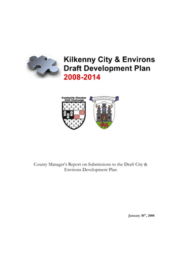 Kilkenny City & Environs Draft Development Plan 2008-2014