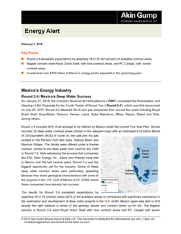 Mexico's Deep Water Success