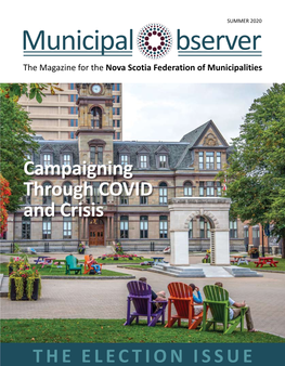 Municipal Bserver the Magazine for the Nova Scotia Federation of Municipalities