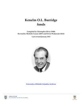 Kenelm O.L. Burridge Fonds