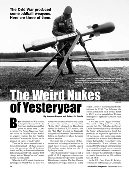 The Weird Nukes of Yesteryear