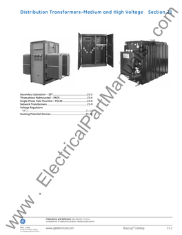 Distribution Transformers–Medium and High Voltage Section 21