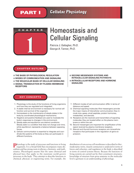 Homeostasis and Cellular Signaling