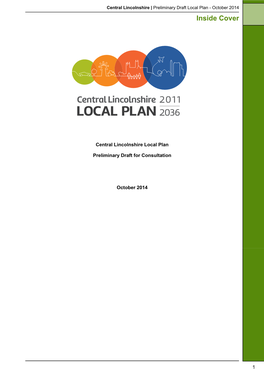 Preliminary Draft Local Plan - October 2014 Inside Cover