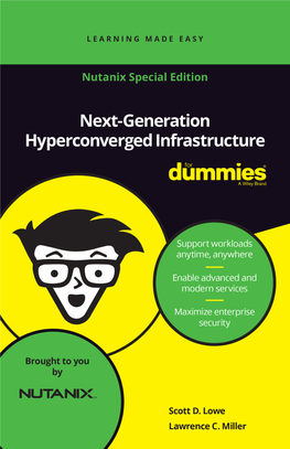 Next-Generation Hyperconverged Infrastructure for Dummies®, Nutanix Special Edition