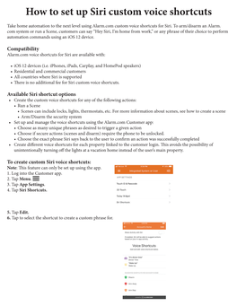 How to Set up Siri Custom Voice Shortcuts