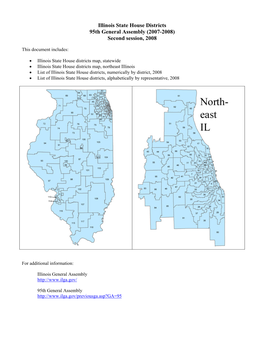 Illinois State House Districts 95Th General Assembly (2007-2008) Second Session, 2008