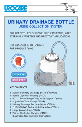 Urinary Drainage Bottle Urine Collection System