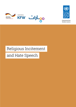 Religious Incitement and Hate Speech 1