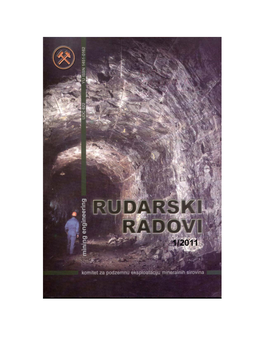 Rudarski Radovi Br. 1 2011