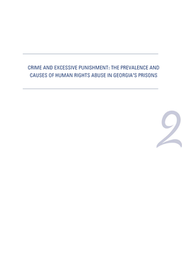 Crime and Excessive Punishment: the Prevalence and Causes of Human Rights Abuse in Georgia’S Prisons