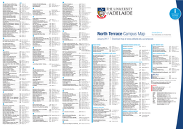 North Terrace Campus Map Our University Is Smoke-Free