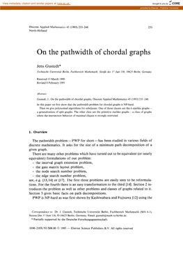 On the Pathwidth of Chordal Graphs