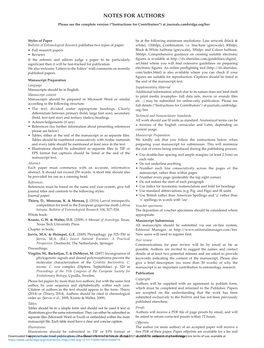 NOTES for AUTHORS Journals.Cambridge.Org/Ber Please See the Complete Version (“Instructions for Contributors”) at Journals.Cambridge.Org/Ber