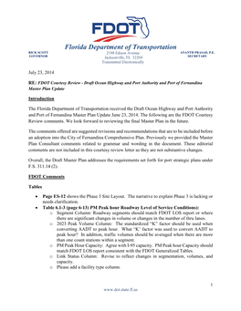 Florida Department of Transportation RICK SCOTT 2198 Edison Avenue ANANTH PRASAD, P.E