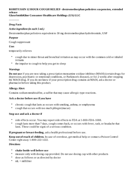 Dextromethorphan Polistirex Suspension, Extended