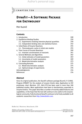 Dynafit—A Software Package for Enzymology