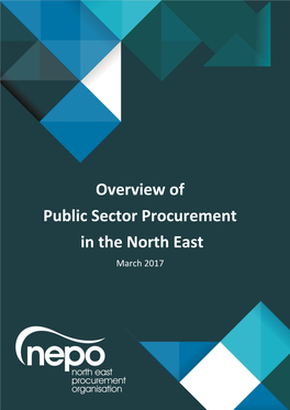 Overview of Public Sector Procurement in the North East March 2017