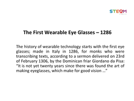 History of Wearables