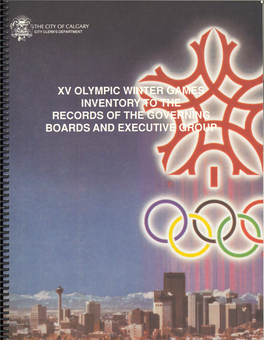 XV Olympic Winter Games Organizing Committee (XVOWGOC) Was