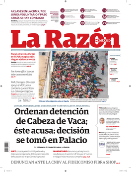 Éste Acusa: Decisión Goan Urge a Acatar Mandato De La Corte; PRD Y MC Critican Uso Fac- Cioso De La Justicia; Juristas Discrepan Sobre Lo Que Puede Seguir Ahora