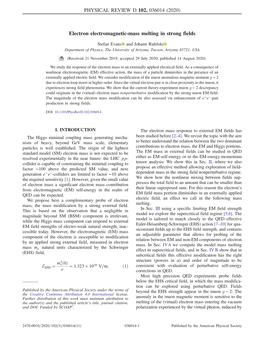 Electron Electromagnetic-Mass Melting in Strong Fields