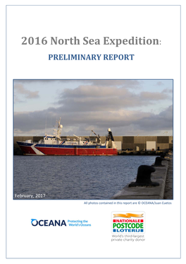 2016 North Sea Expedition: PRELIMINARY REPORT