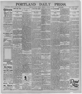 Portland Daily Press: January 28, 1896