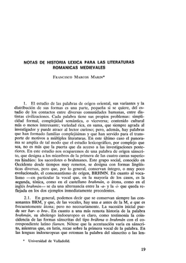 1. El Estudio De Las Palabras De Origen Oriental, Sus Variantes Y La Distribución De Sus Formas Es Una Parte, Pequeña Si Se Qu