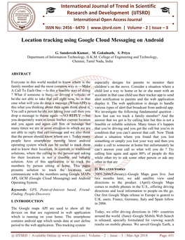 International Research Location Tracking Using Google C