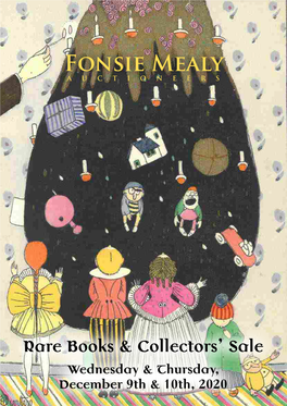 Fonsie Mealy Auctioneers Rare Books &amp; Collectors' Sale December 9Th &amp; 10Th, 2020