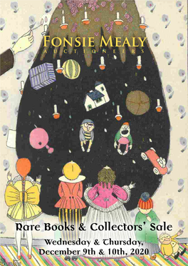 Fonsie Mealy Auctioneers Rare Books & Collectors' Sale December 9Th & 10Th, 2020