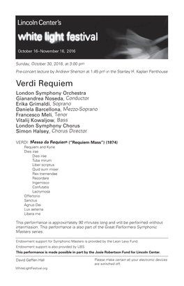 Verdi Requiem