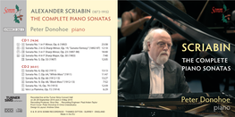 Scriabin (1872-1915) the Complete Piano Sonatas