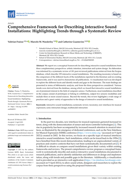 Comprehensive Framework for Describing Interactive Sound Installations: Highlighting Trends Through a Systematic Review