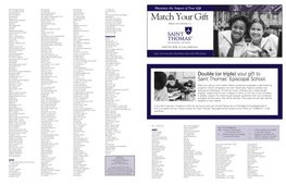 Matching Gift Programs