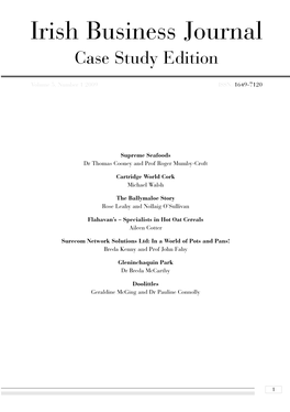 Irish Business Journal Case Study Edition