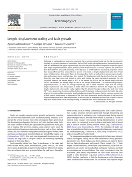 Length–Displacement Scaling and Fault Growth