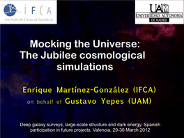 Mocking the Universe: the Jubilee Cosmological Simulations