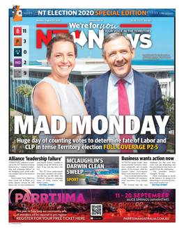 Huge Day of Counting Votes to Determine Fate of Labor and CLP in Tense Territory Election FULL COVERAGE P2-5
