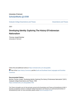 Exploring the History of Indonesian Nationalism