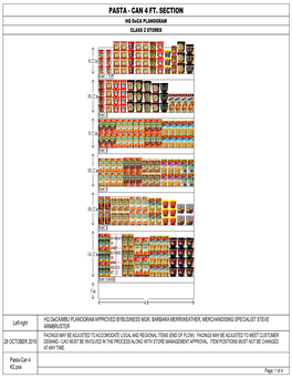 Pasta - Can 4 Ft