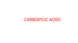 Carboxylic Acids