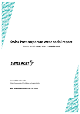 Swiss Post Social Report 2020
